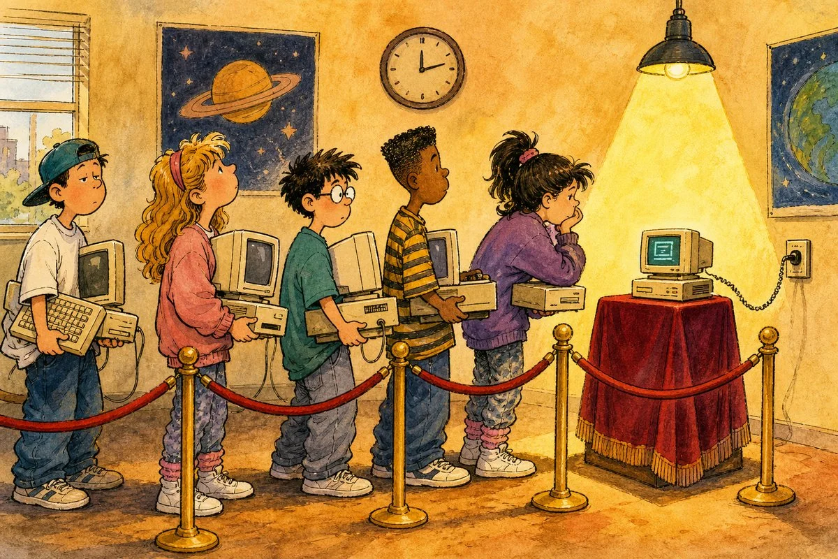 Your computer called another computer that might allow exactly one visitor at a time.