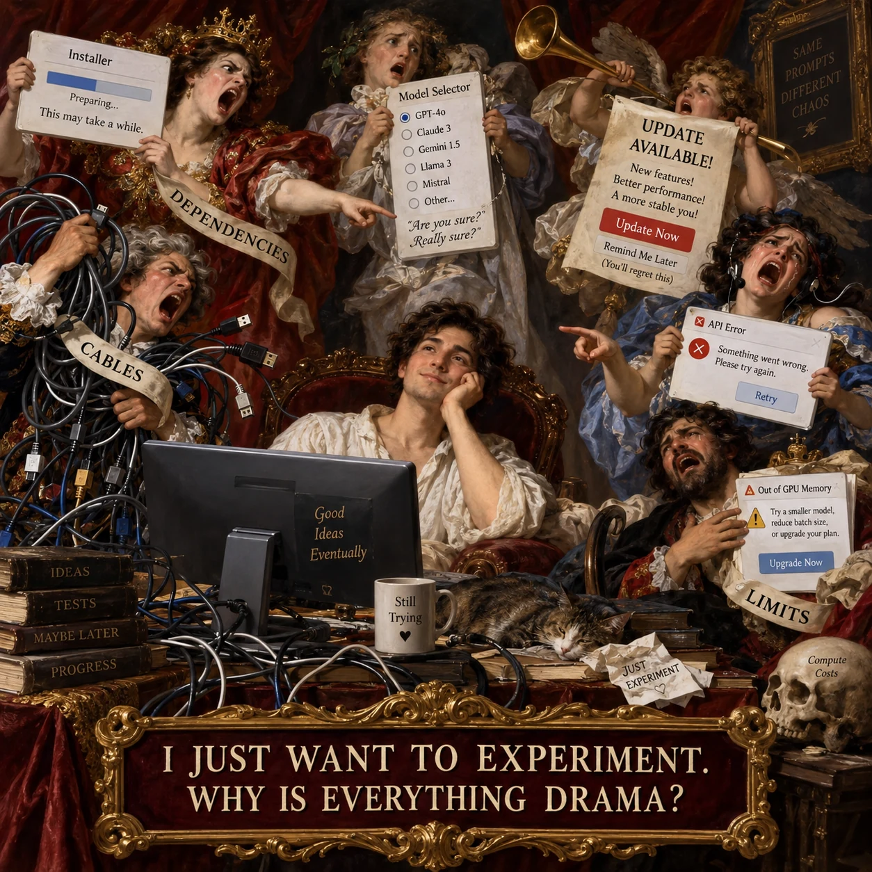 A technical experiment becomes an exaggerated theatrical drama.